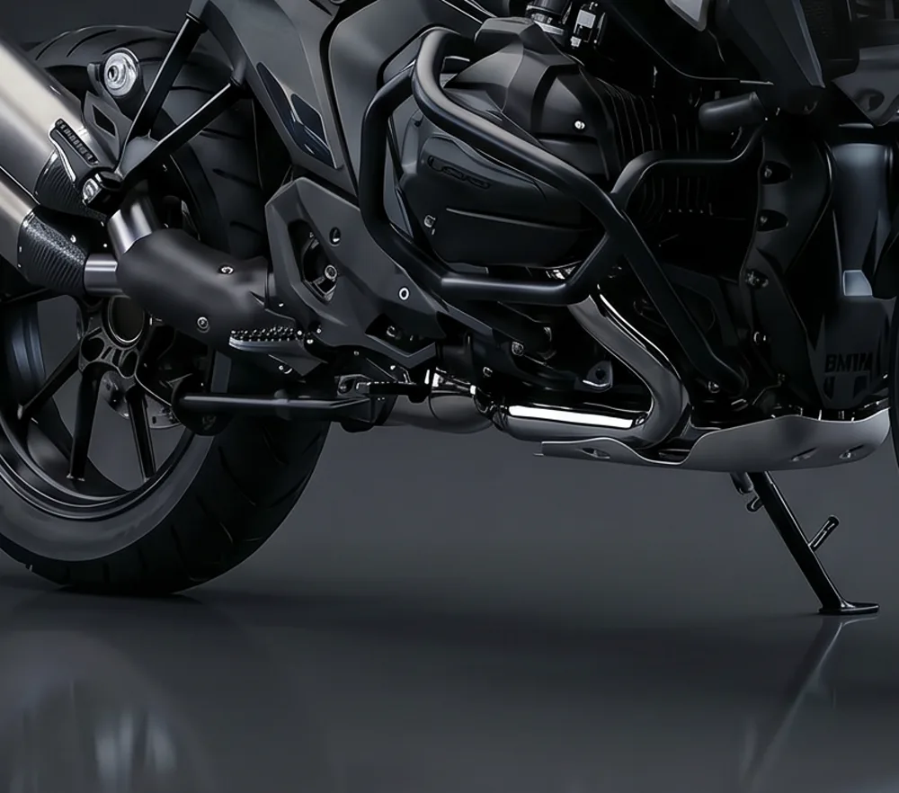Boxer motor és váz makró részlet