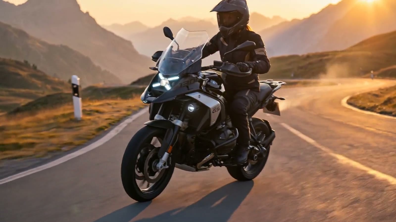 BMW R 1300 GS cinematic montázs — hajnali hegyi utak